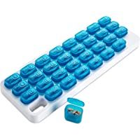 Organizador mensual de pastillas MEDca. Espacio para 31 cápsulas.
